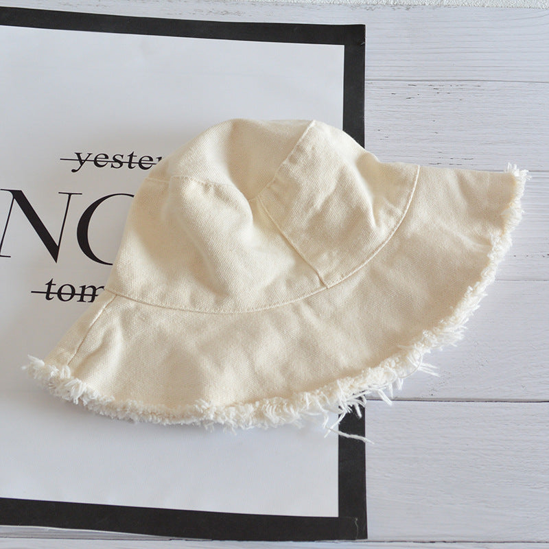 Wholesale Simple Casual Edged Basin Foldable Washable Cloth Hat